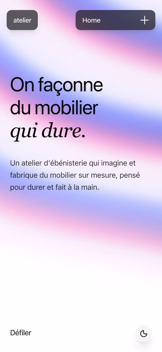 Aperçu d'un site réalisé par Veltech